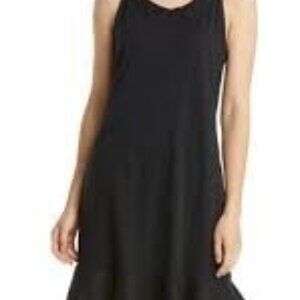 Tommy Bahama Black Marina Slub Short Sleeveless Dress
